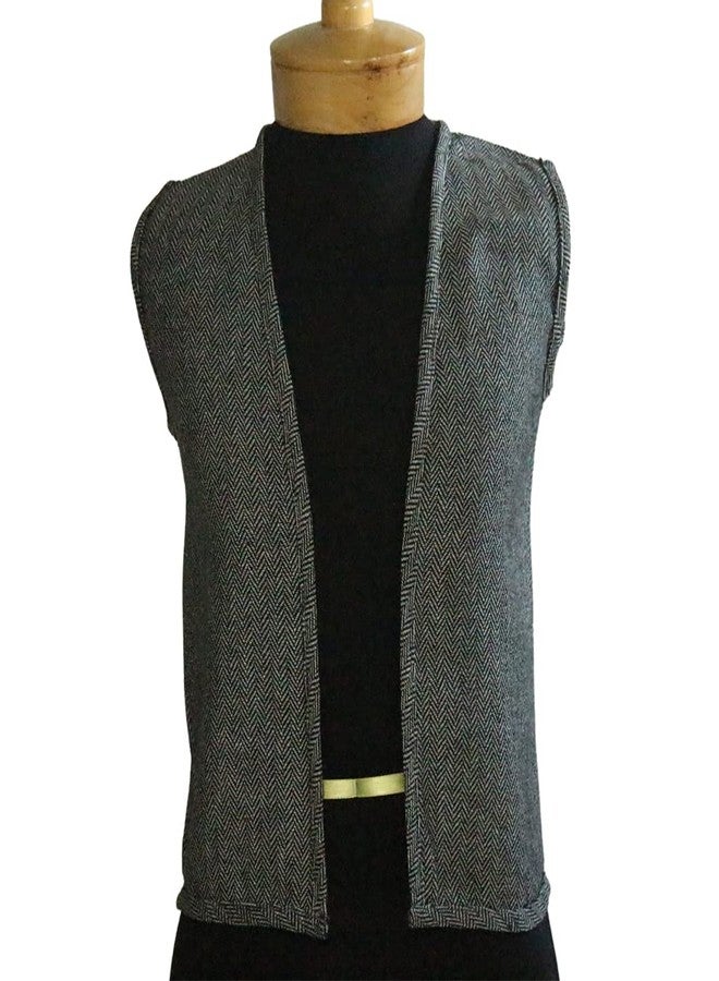 Making Believe Boys Peasant Costume Vest - Grey Tweed - Medium 6-8 | Pilgrim Outfit, Renaissance Vest, Victorian, Pioneer, Farmer Costume, 19th, and 20th Century Clothing, Newsie - Image 5
